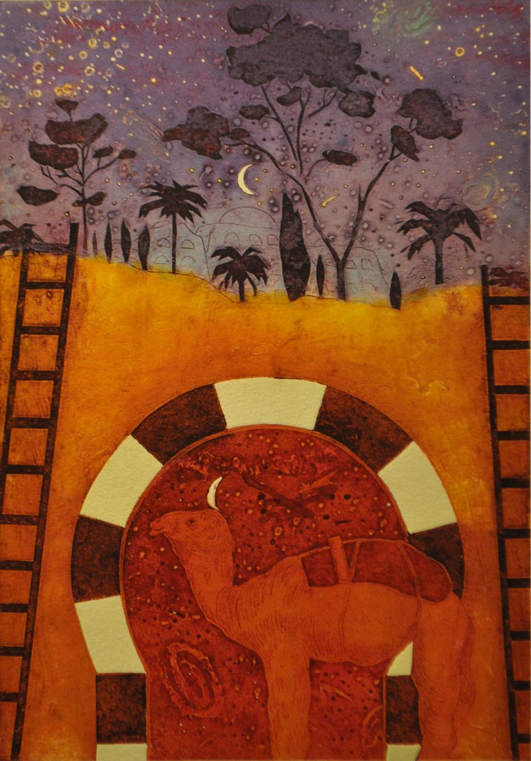 Himlen over Jerusalem med Kamel